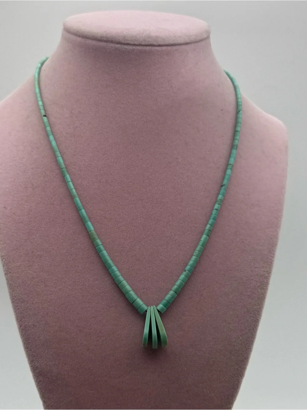 Turquoise Beaded Pendant Necklace - Women Jewelry - Picture 1 of 5